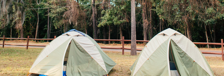 tente de camping verte